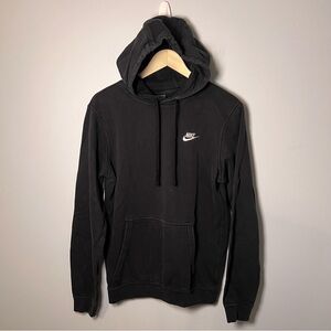 Nike Fleece Hoodie Men’s S Black Pullover Hooded Sweatshirt 804346-010